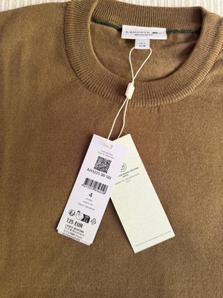 Jersey Lacoste marrón nuevo