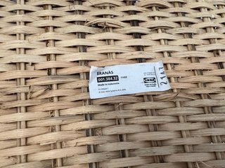 4 Cestas de Mimbre IKEA BRANAS