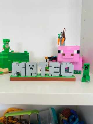 Cartel Nombre Minecraft