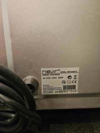 Mini horno eléctrico Nevir