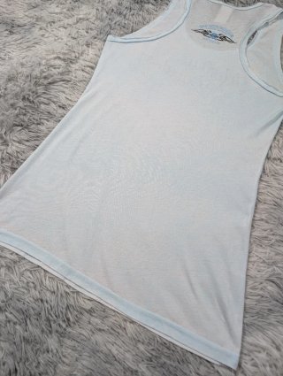 Harley Davidson Camiseta Tirantes Azul Vintage