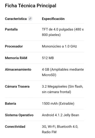 Samsung Galaxy Trend Lite GT-S7390 Negro