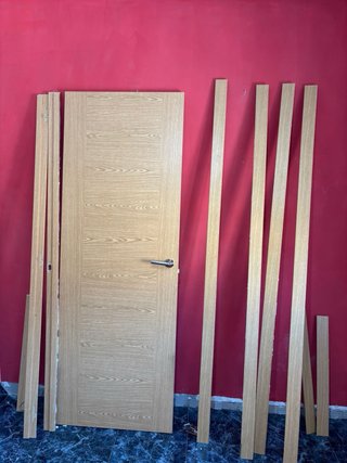 4 Puertas de interior madera con manillas