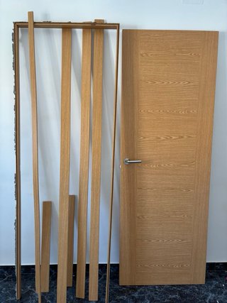 4 Puertas de interior madera con manillas