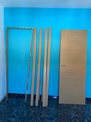 4 Puertas de interior madera con manillas