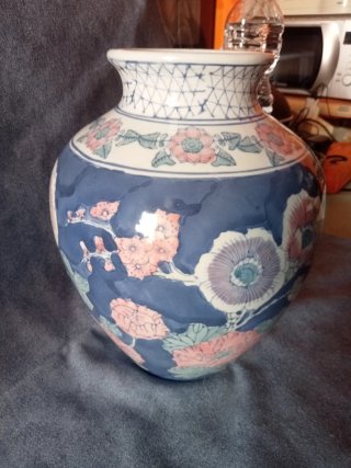 Vaso vintage ceramica fiori