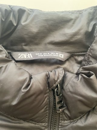 Chaleco acolchado Zara hombre negro