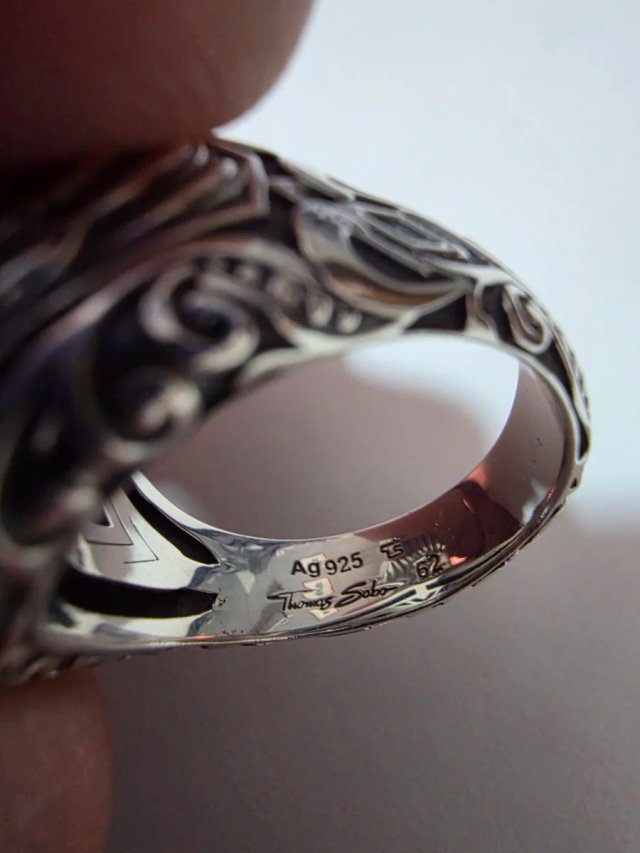 Anillo Thomas Sabo Cabeza Águila Plata