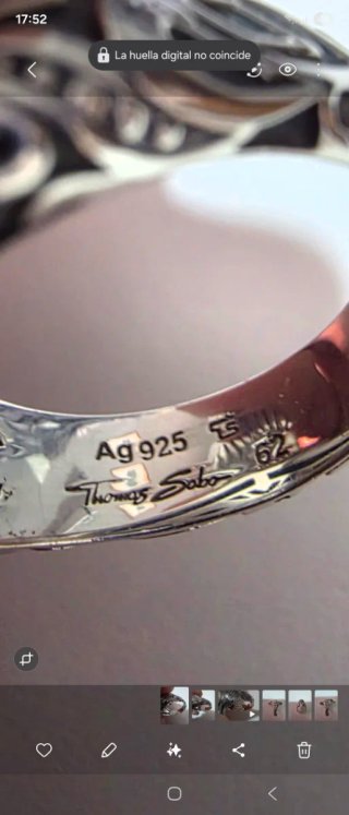 Anillo Thomas Sabo Cabeza Águila Plata