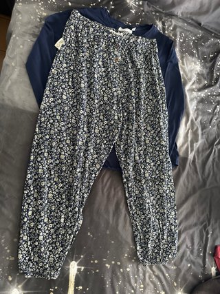 Pijama women'secret azul y blanco