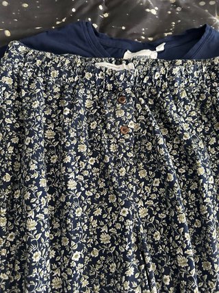 Pijama women'secret azul y blanco