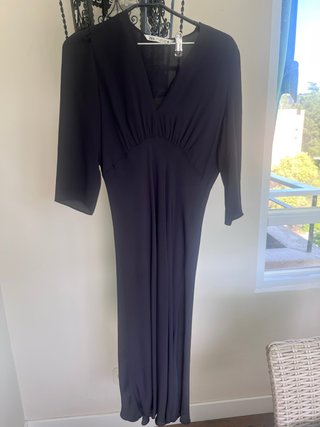 Vestido midi negro Zara