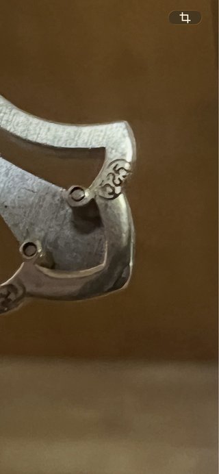 Colgante Cruz Oro 14k con Piedra Azul