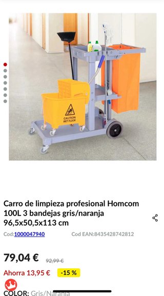 Carros para productos de limpieza
