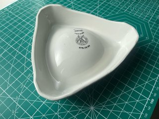 Cenicero Martini Porcelana 1950’Vintage Triangular
