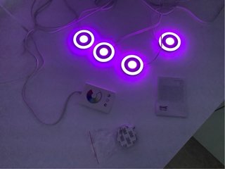 IKEA DIODER 4 focos LED RGB multicolor NUEVO