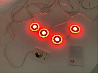 IKEA DIODER 4 focos LED RGB multicolor NUEVO