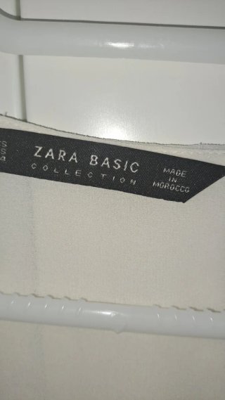Blusa Zara Encaje Negro Talla M