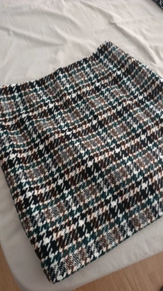 Minifalda de cuadros de H&M, talla S