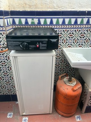 Plancha a gas LORETO con estantería