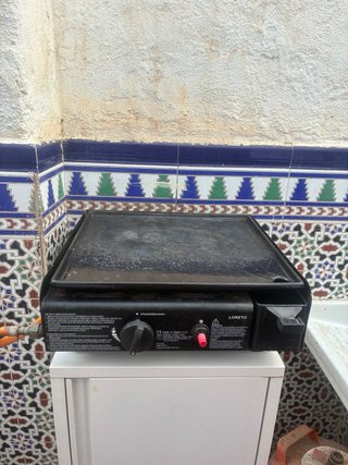 Plancha a gas LORETO con estantería