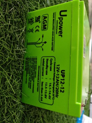 Batería Upower 12V 12AH AGM