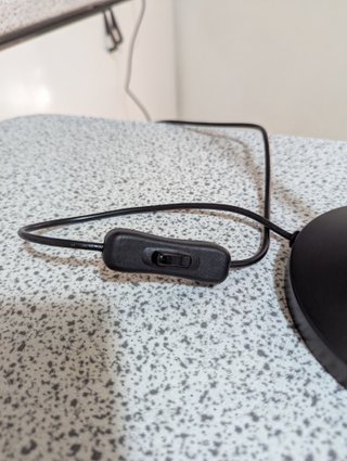 Lampada da tavolo nera LED nero 1.9W