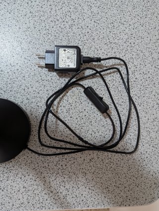 Lampada da tavolo nera LED nero 1.9W
