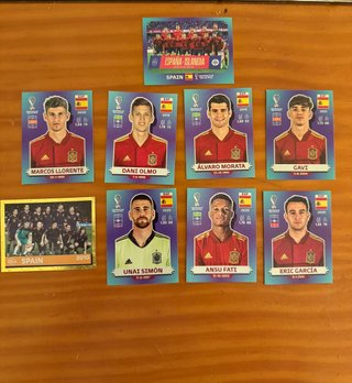 Lote Cromos Panini 2022 y 2026