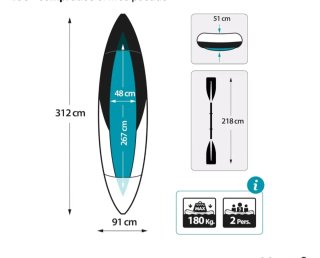 Kayak Hinchable Intex Explorer K2