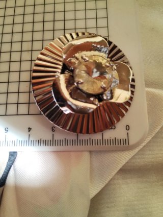 Orecchini clip Rocca silver Cristal