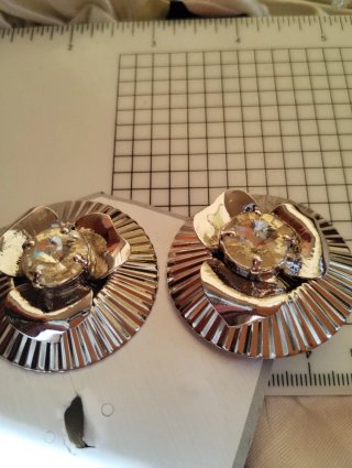 Orecchini clip Rocca silver Cristal