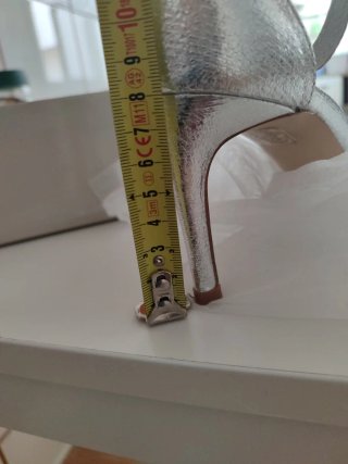 Zapatos de fiesta plateados