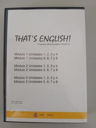 THAT'S ENGLISH! - 2009 - Módulos 1, 2 y 3 -  6 DVD