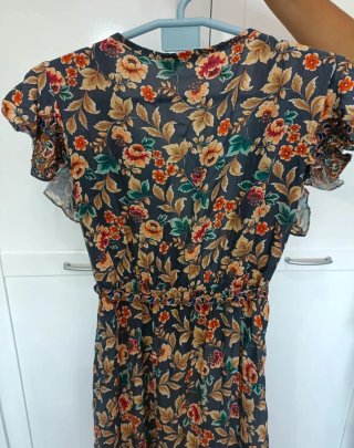 Vestido largo estampado floral