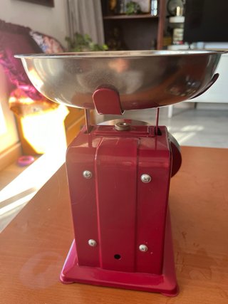 Báscula Vintage Roja Cocina Peso hasta 10kilos