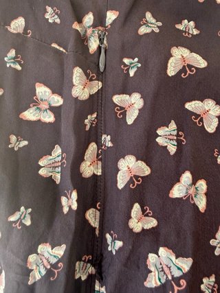 Vestido corto tirantes estampado mariposas