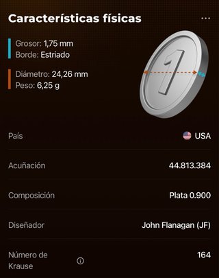Moneda de plata Cuarto de Dólar 1956