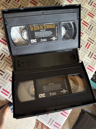 La Lista de Schindler VHS