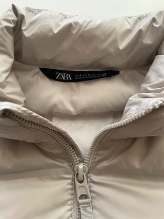 Chaleco acolchado gris/blanco Zara hombre