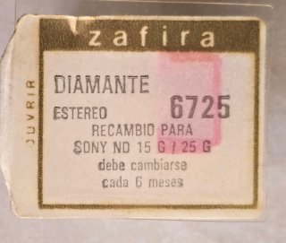 Ago per giradischi Sony NG 15/ Shure N75 Diamante