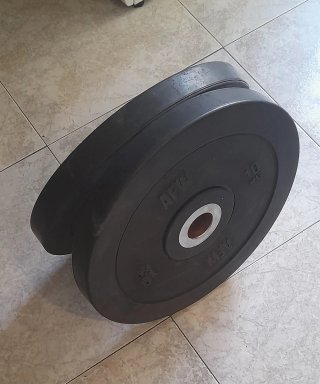 2 Discos Olímpicos Engomados 10kg