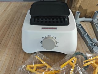 Electric Clothes Dryer with Sock Clip, 2-Tier Fold