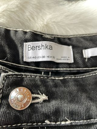 Pantalón straight Bershka negro