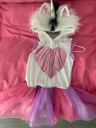 Disfraz Unicornio Niña Tutú Rosa y Morado.