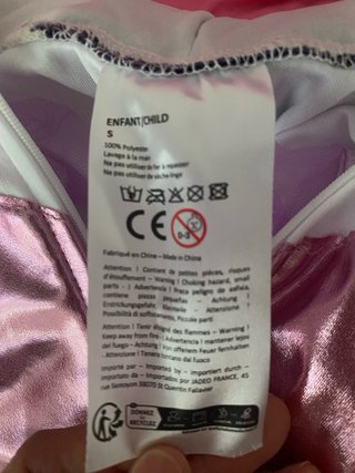 Disfraz Unicornio Niña Tutú Rosa y Morado.