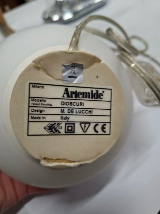 Lampada Artemide Sfera Vetro Bianco