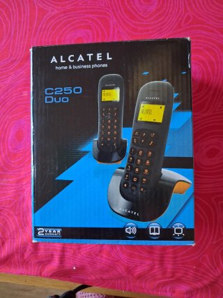 Dúo Teléfonos Inalámbricos Alcatel C250 Duo