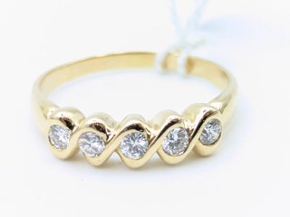 Anillo Oro 18k con Diamantes