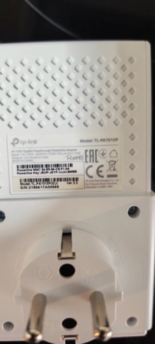 Adaptador PLC TP-Link 1000Mbps